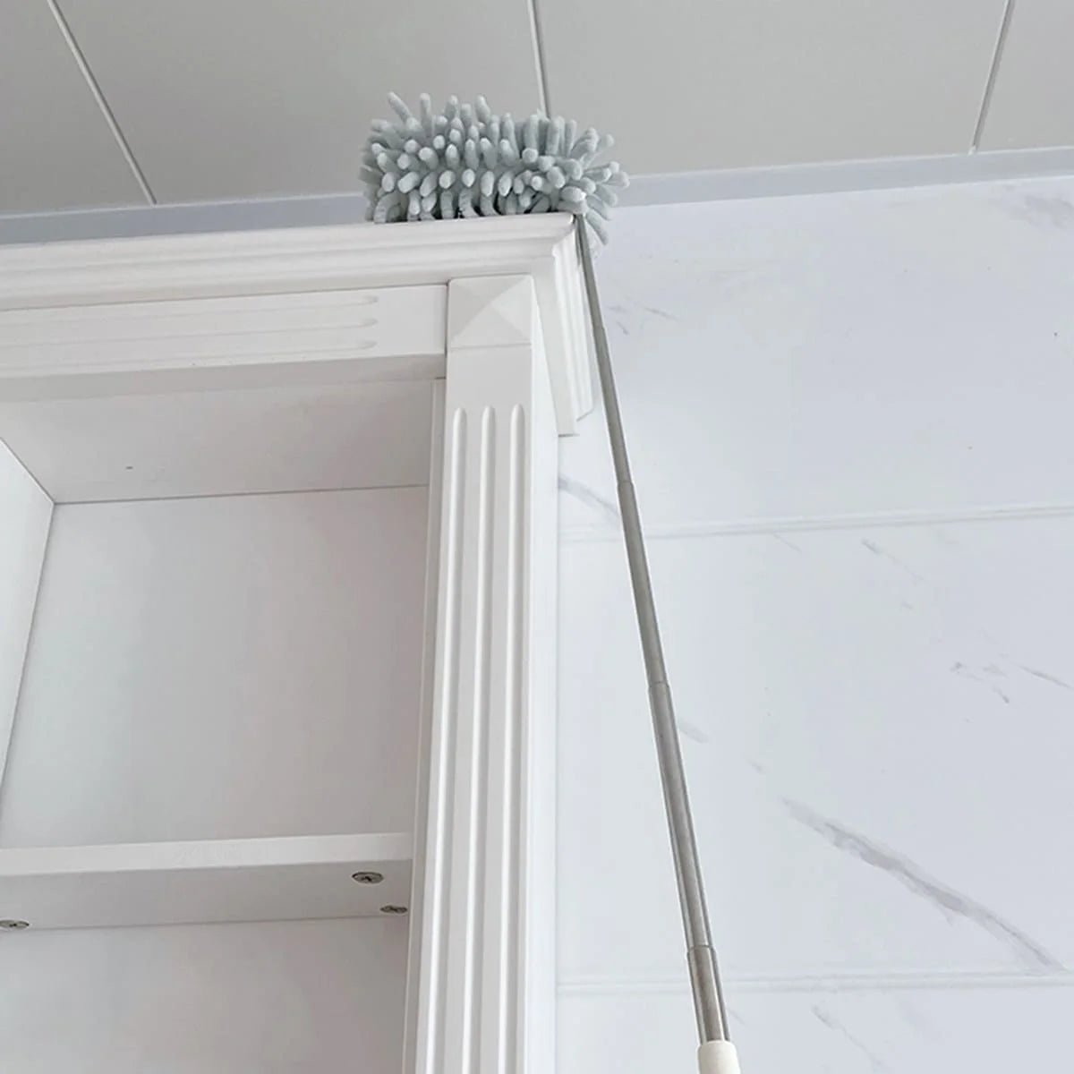 Telescopic Lengthen Duster Microfiber Chenille Home Stainless Removal Steel Dust Brush Ceiling Clean Multifunction - AuvixAuvix