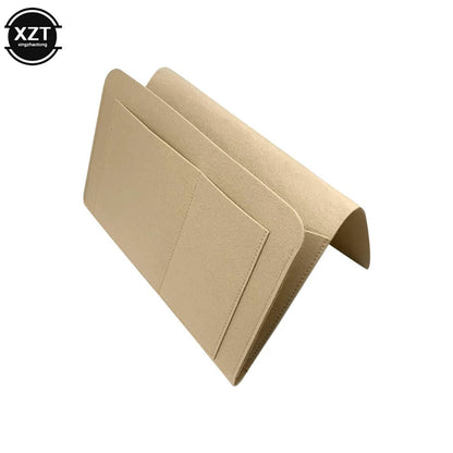 1Pc Felt Bedside Storage Organizer Phone Book Magazine Holder Pockets Hanging Storage Bag Baby Tissue Box for Bed Sofa Side Pouc - AuvixAuvix