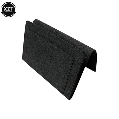 1Pc Felt Bedside Storage Organizer Phone Book Magazine Holder Pockets Hanging Storage Bag Baby Tissue Box for Bed Sofa Side Pouc - AuvixAuvix