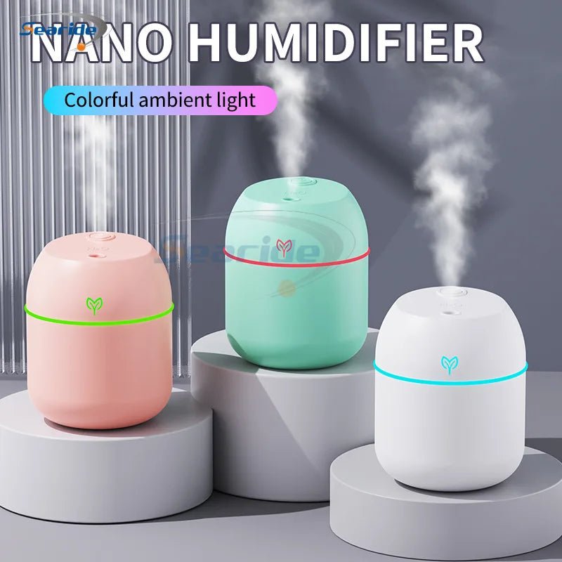 200ML Portable USB Mini Humidifier & Aroma Diffuser with LED Light - AuvixAuvix