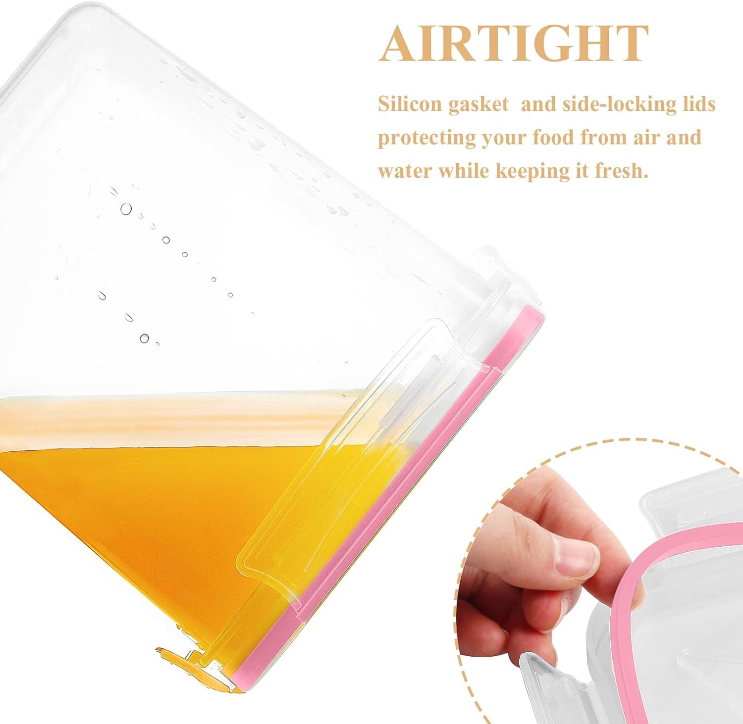 Ultimate Pantry Bliss: 8-Piece Airtight Food Storage Set - BPA-Free Plastic for Perfect Organization! Auvix