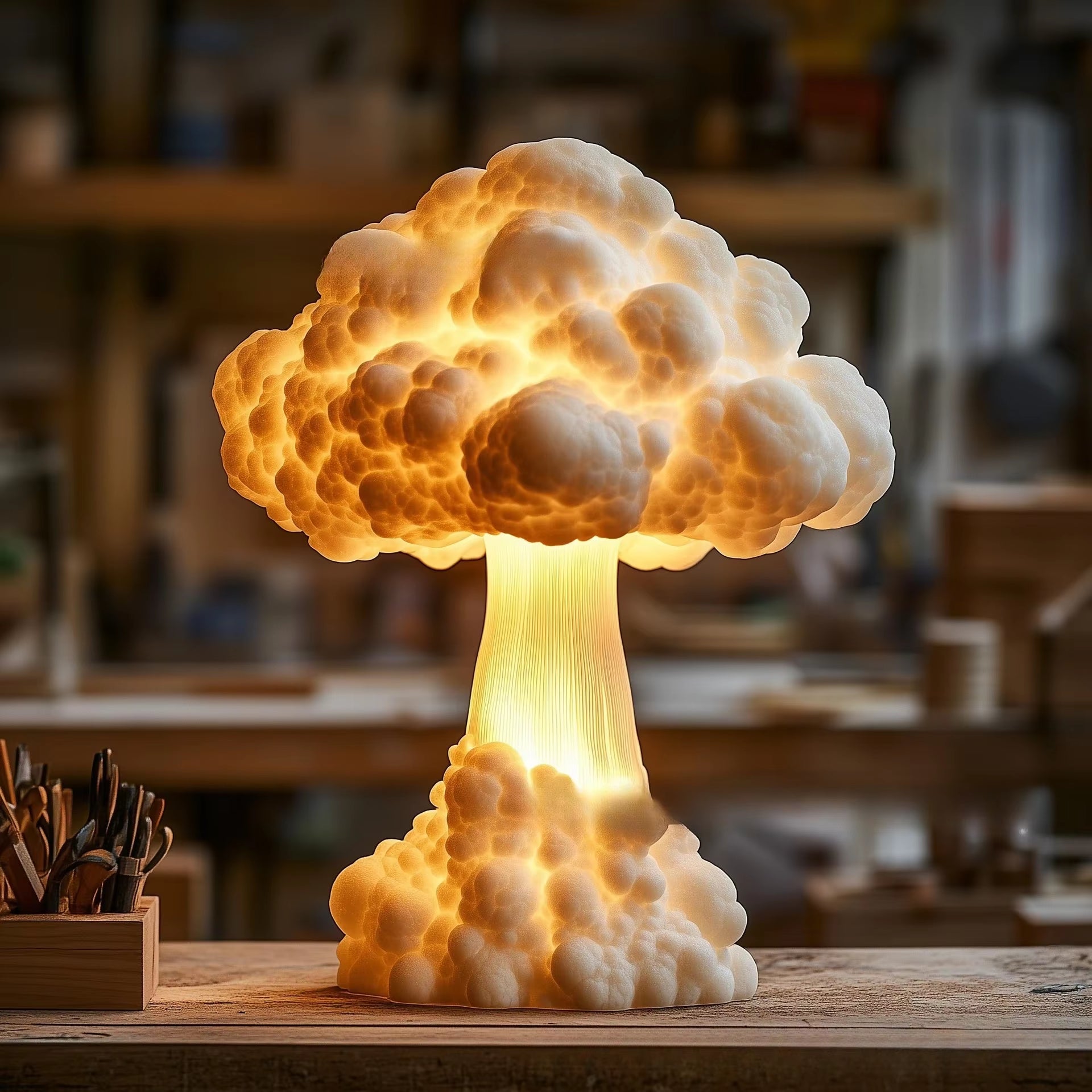 Lámpara de Mesa LED Atomic Mushroom Cloud