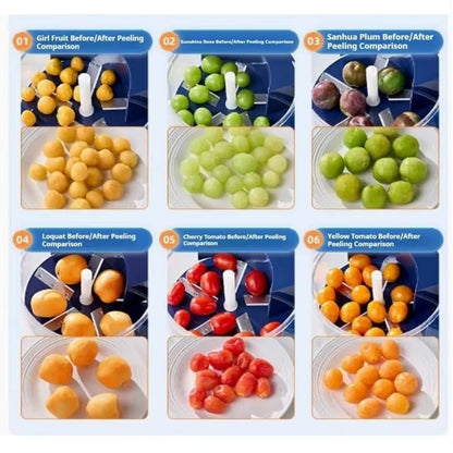 Automatic Electric Machine for Peeling Grapes, Skin Dissolving Hands - Free for Berries and Fruits, Fruit Preparation Tool, Easy P - AuvixAuvix