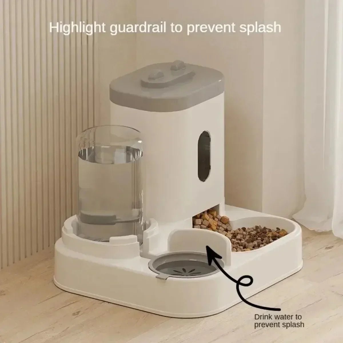 Automatic Pet Feeder with Water Fountain - AuvixAuvix