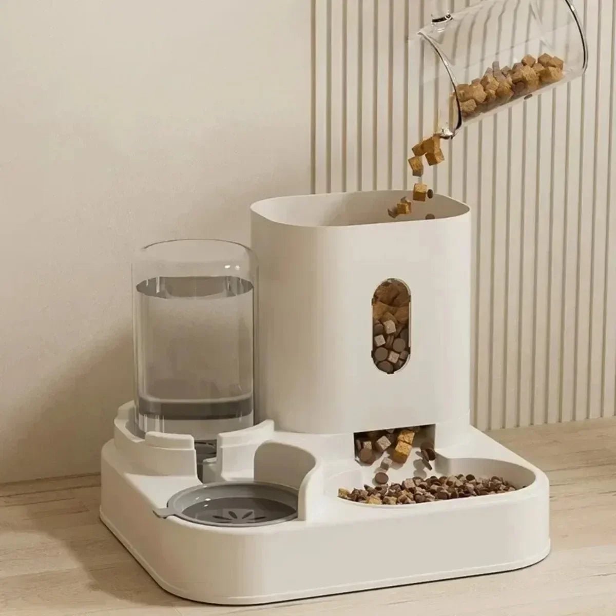 Automatic Pet Feeder with Water Fountain - AuvixAuvix