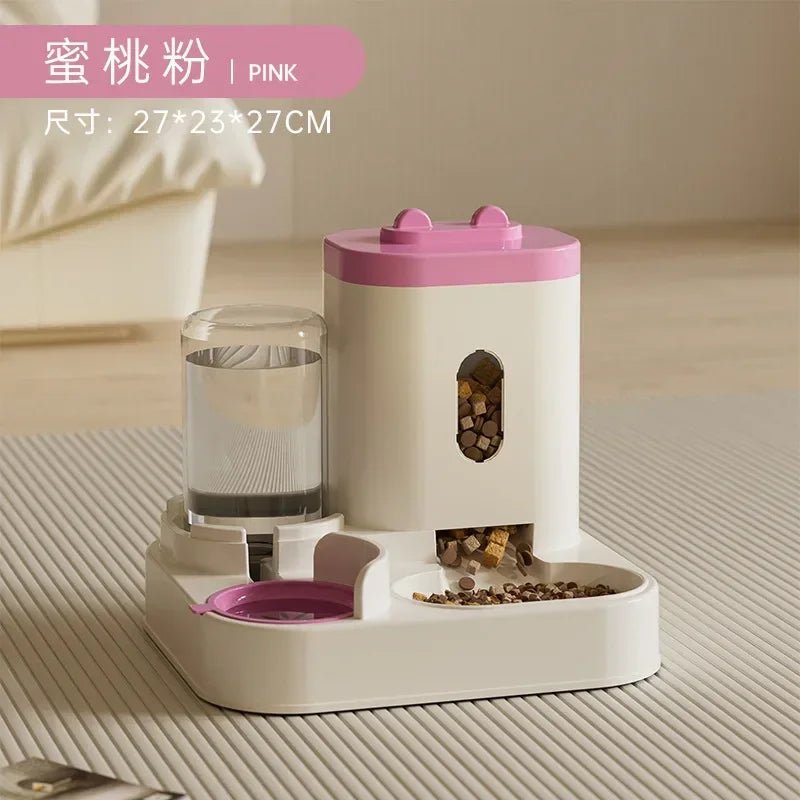 Automatic Pet Feeder with Water Fountain - AuvixAuvix