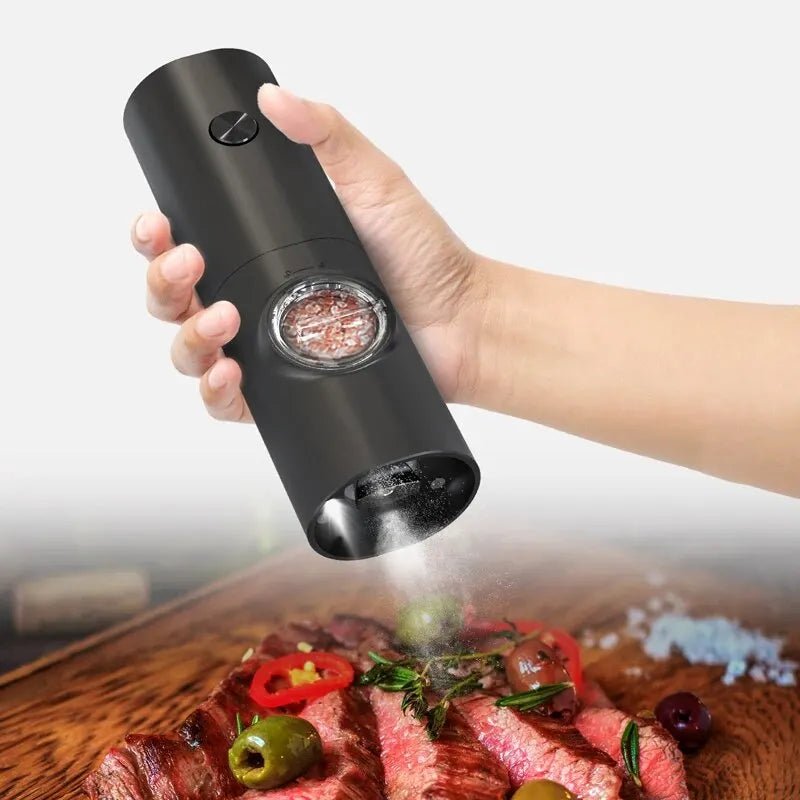 Electric Automatic Mill Pepper and Salt Grinder with LED Light Adjustable Coarseness Partner Manufacturers - AuvixAuvix