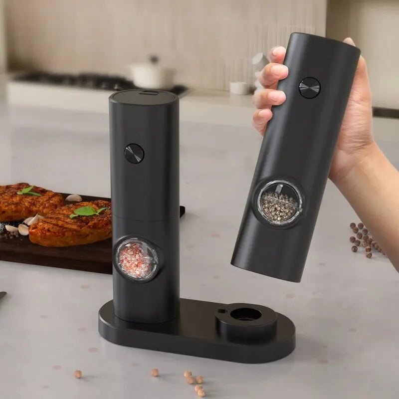 Electric Automatic Mill Pepper and Salt Grinder with LED Light Adjustable Coarseness Partner Manufacturers - AuvixAuvix
