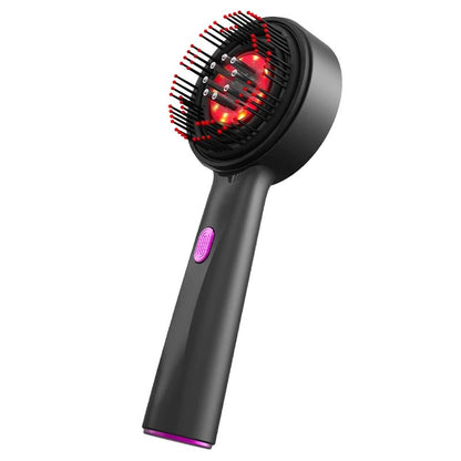 Electric Vibration Massage Comb Red Light Therapy Hair Growth Massage Scalp Brush anti Hair Loss Liquid Oil Applicator Hair Care - AuvixAuvix
