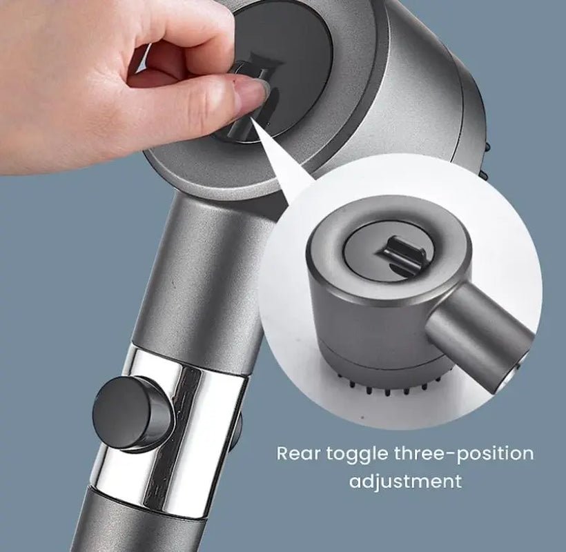 High Pressurized Filter Shower Head 3 - Mode Adjustable Spray with Massage Brush Rain Faucet Bathroom Accessories - AuvixAuvix