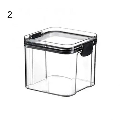 Multipurpose Food Storage Containers Set - Clear Jars with Lids for Cereal, Candy, and Dry Goods - AuvixAuvix
