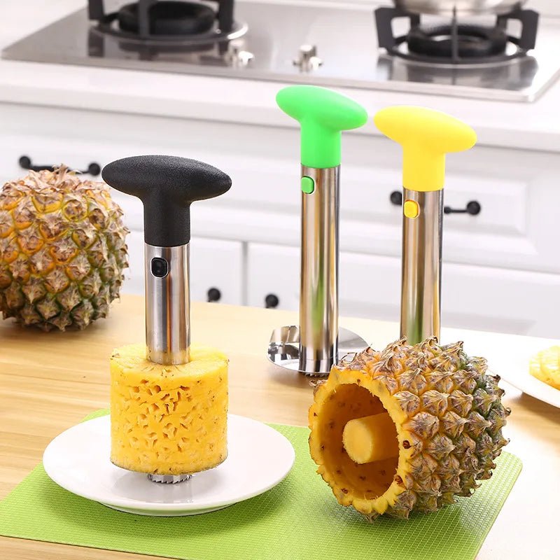 Pineapple Peeler Cutter Corer Slicers Stainless Steel Pineapple Corer Easy Fruit Parer Cutter Kitchen Restaurant Accessories - AuvixAuvix