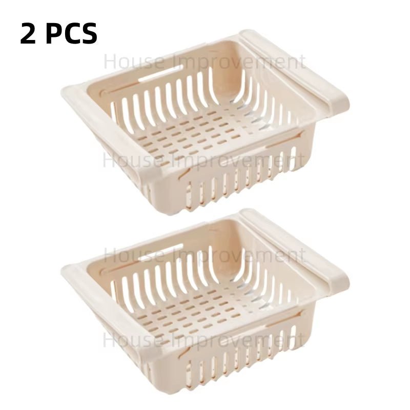 Retractable Multifunctional Tiered Refrigerator Shelf Fridge Organizer Box Fresh Divider Layer Shelf Kitchen Storage Organizer - AuvixAuvix