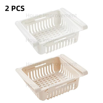 Retractable Multifunctional Tiered Refrigerator Shelf Fridge Organizer Box Fresh Divider Layer Shelf Kitchen Storage Organizer - AuvixAuvix