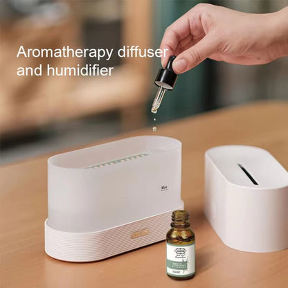 Ultrasonic Aroma Diffuser & Cool Mist Humidifier with LED Flame Effect - AuvixAuvix