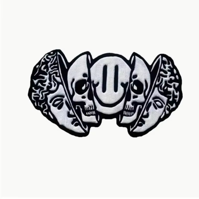 VIKAMA American Carpet Halloween Decoration Creative Skull Pattern Carpet Soft Unique Living Room Bedroom Door Mat Home Decorati - AuvixAuvix