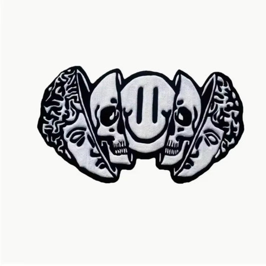 VIKAMA American Carpet Halloween Decoration Creative Skull Pattern Carpet Soft Unique Living Room Bedroom Door Mat Home Decorati - AuvixAuvix