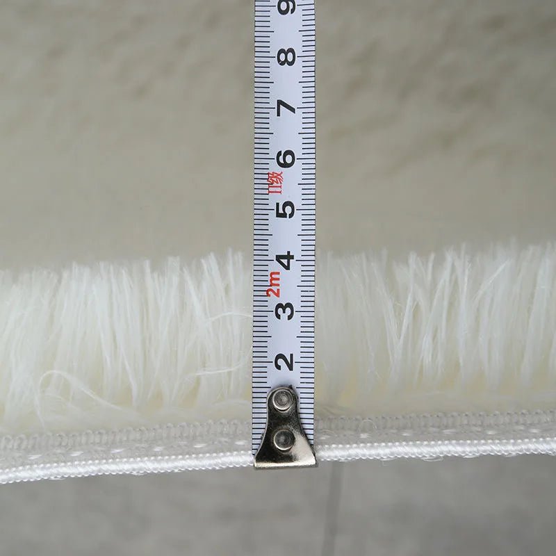 White Fluffy Hall Carpet Modern Living Room Bedroom Home Decor Large Mats Thickened Non - Slip Girl Children'S Room Pink Furry Rug - AuvixAuvix