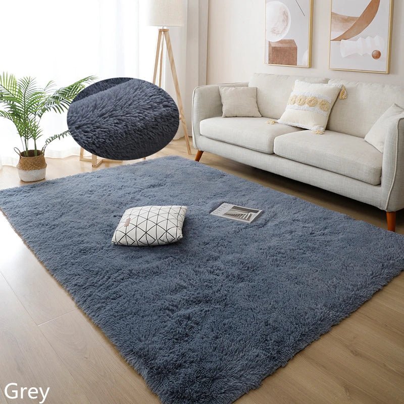 White Fluffy Hall Carpet Modern Living Room Bedroom Home Decor Large Mats Thickened Non - Slip Girl Children'S Room Pink Furry Rug - AuvixAuvix