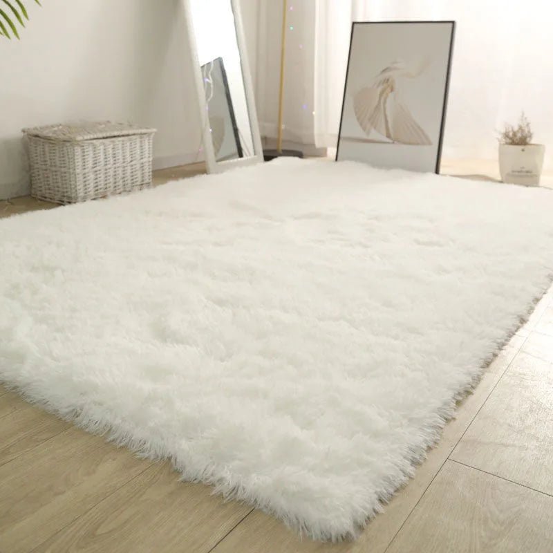 White Fluffy Hall Carpet Modern Living Room Bedroom Home Decor Large Mats Thickened Non - Slip Girl Children'S Room Pink Furry Rug - AuvixAuvix
