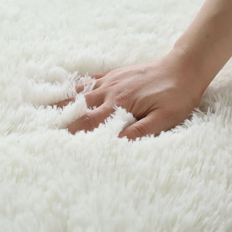 White Fluffy Hall Carpet Modern Living Room Bedroom Home Decor Large Mats Thickened Non - Slip Girl Children'S Room Pink Furry Rug - AuvixAuvix