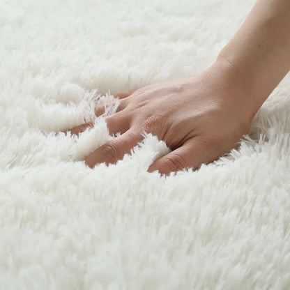 White Fluffy Hall Carpet Modern Living Room Bedroom Home Decor Large Mats Thickened Non - Slip Girl Children'S Room Pink Furry Rug - AuvixAuvix