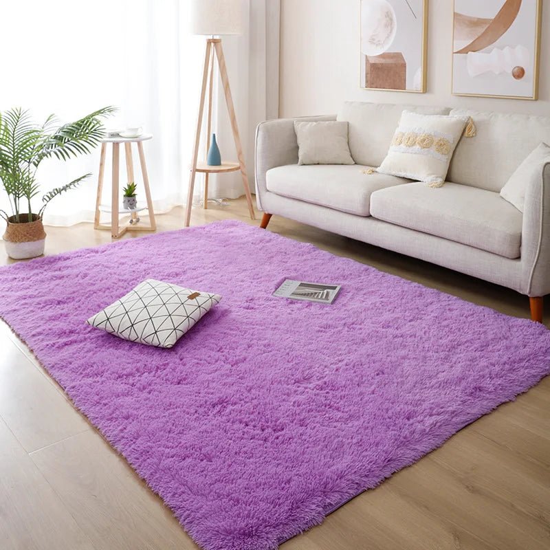 White Fluffy Hall Carpet Modern Living Room Bedroom Home Decor Large Mats Thickened Non - Slip Girl Children'S Room Pink Furry Rug - AuvixAuvix