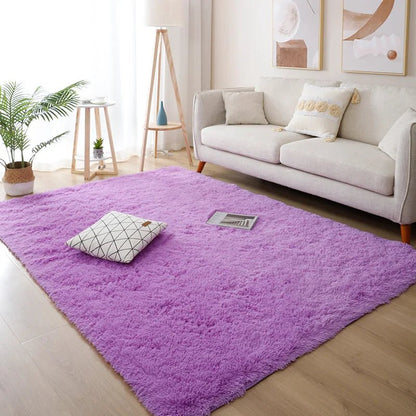 White Fluffy Hall Carpet Modern Living Room Bedroom Home Decor Large Mats Thickened Non - Slip Girl Children'S Room Pink Furry Rug - AuvixAuvix