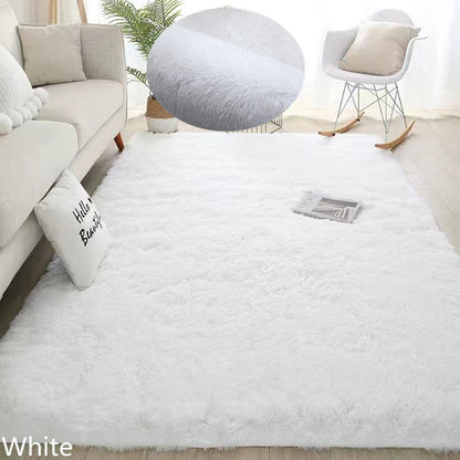 White Fluffy Hall Carpet Modern Living Room Bedroom Home Decor Large Mats Thickened Non - Slip Girl Children'S Room Pink Furry Rug - AuvixAuvix