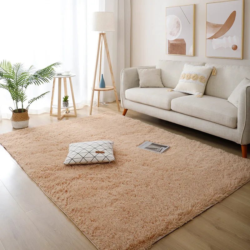 White Fluffy Hall Carpet Modern Living Room Bedroom Home Decor Large Mats Thickened Non - Slip Girl Children'S Room Pink Furry Rug - AuvixAuvix