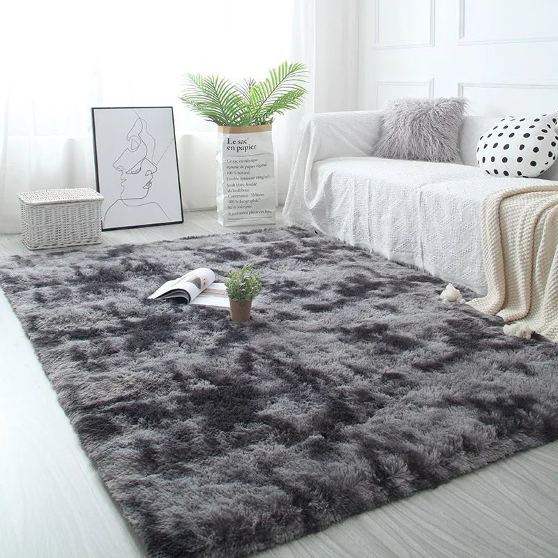 White Fluffy Hall Carpet Modern Living Room Bedroom Home Decor Large Mats Thickened Non - Slip Girl Children'S Room Pink Furry Rug - AuvixAuvix